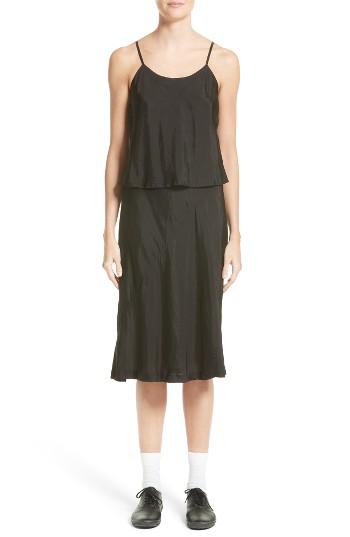 Women's Comme Des Garcons Layered Taffeta Slipdress