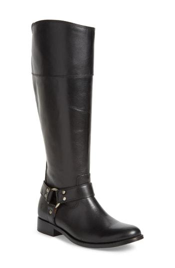 Women's Frye Melissa Knee High Boot .5 Ext Calf M - Black