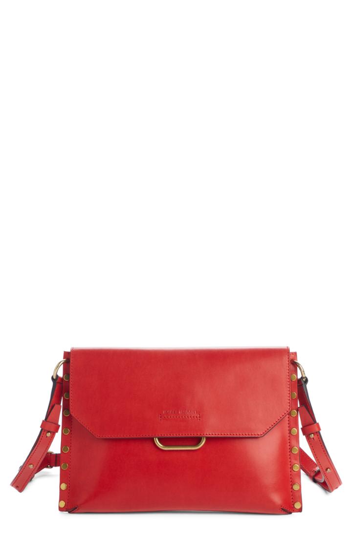 Isabel Marant Sinky Leather Crossbody Bag - Red