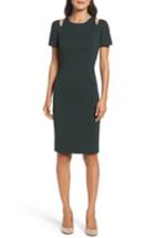 Women's Eliza J Cold Shoulder Sheath Dress - Green