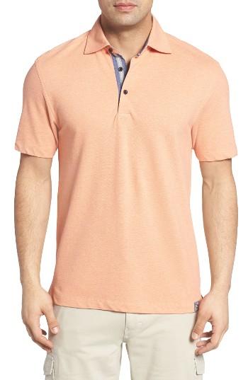 Men's Thaddeus Pierro Pique Polo - Orange