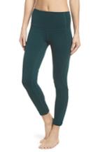Women's Zella High Waist Lattice Midi Leggings, Size - Green