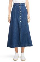 Women's Acne Studios Snap Front Denim Skirt Us / 36 Eu - Blue