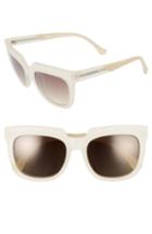 Women's Balenciaga 55mm Sunglasses - Transparent Champagne/ Brown