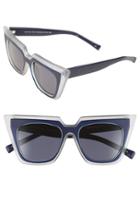 Women's Le Specs 'edition One' 51mm Sunglasses - Matte Navy/ Matte Grey