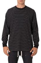 Men's Zanerobe Pinstripe Flintlock Long Sleeve T-shirt - Black