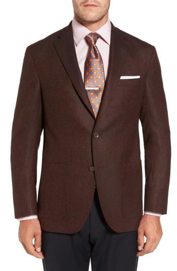 Men's David Donahue Aiden Classic Fit Wool Sport Coat R - Beige