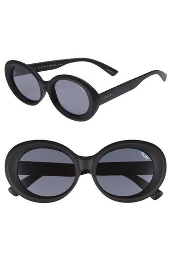 Women's Quay Australia Mess Around 52mm Oval Sunglasses -