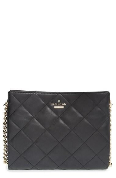 Kate Spade New York 'emerson Place - Mini Convertible Phoebe' Quilted Leather Shoulder Bag - Black