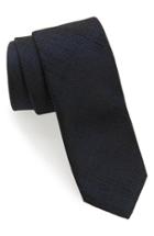 Men's Boss Solid Silk Skinny Tie, Size - Blue