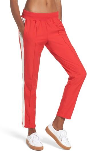 Women's Puma True Archive T7 Pants - Red