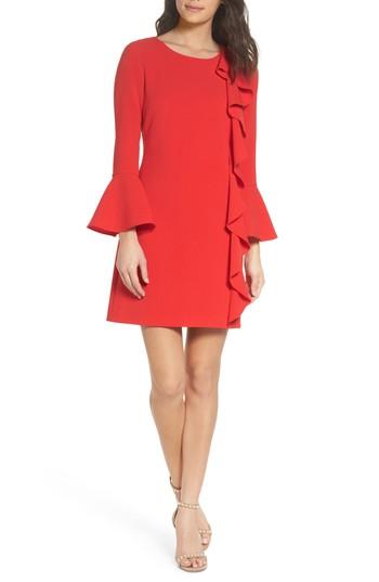 Women's Chelsea28 Ruffle Shift Dress - Red