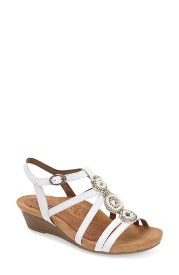 Women's Rockport Cobb Hill 'hannah' Leather Sandal .5 N - White