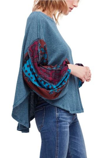 Women's Free People We The Free Blossom Thermal Top - Blue/green