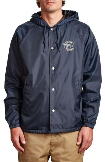 Men's Brixton Mercury Coach's Jacket - Blue