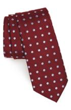 Men's Nordstrom Men's Shop Hester Dot Print Tie, Size - Red