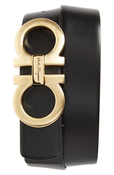 Men's Salvatore Ferragamo Reversible Calfskin Belt