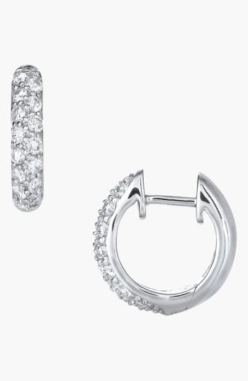 Women's Kwiat Diamond Pave Hoop Earrings