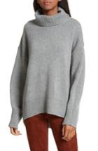 Women's Joseph Turtleneck Cashmere Sweater - Grey