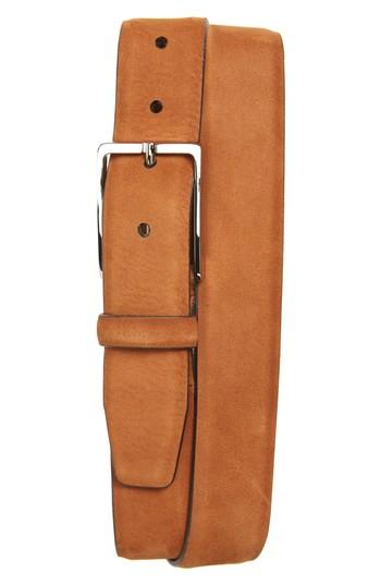 Men's Nordstrom Men's Shop Dayton Leather Belt - Cognac