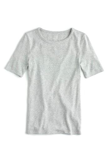 Women's J.crew New Perfect Fit T-shirt - Grey