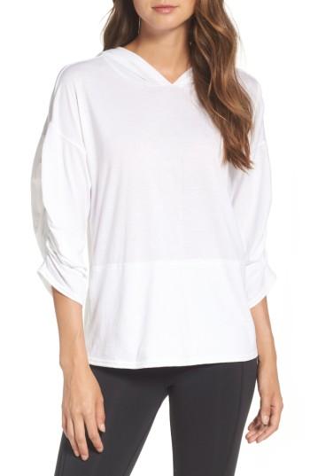 Women's Free People Fp Movement Horizon Hooded Tee - White