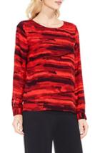 Women's Vince Camuto Muses Print Tiered Blouse
