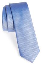 Men's Calibrate Seattle Textured Silk Tie, Size - Blue