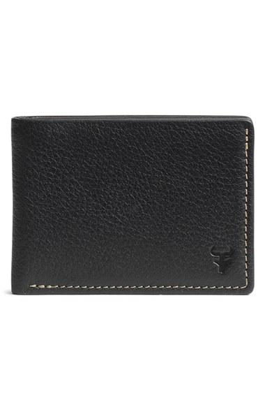 Men's Trask 'jackson' Super Slim Leather Wallet - Black
