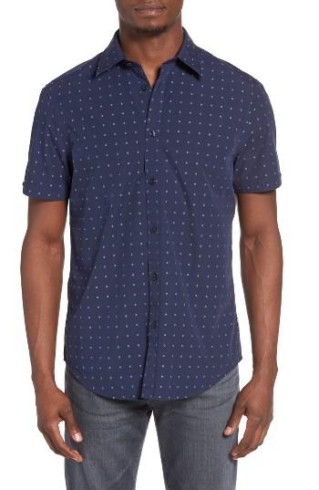 Men's Ben Sherman Mod Fit Diamond Dobby Woven Shirt
