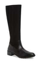 Women's Aetrex Belle Sock-knit Shaft Boot -5.5us / 35eu - Black