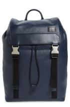 Men's Jack Spade Army Leather Backpack - Blue