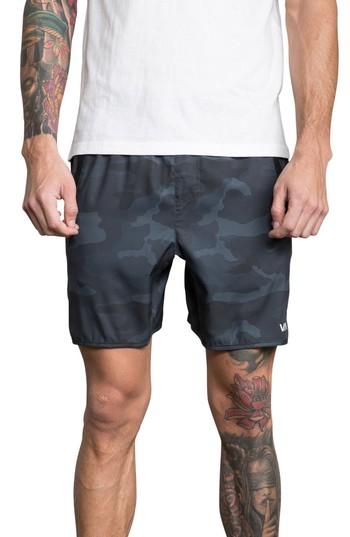 Men's Rvca Yogger Iii Athletic Shorts - Green