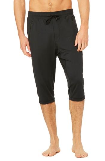 Men's Alo Balance Cropped Jogger Pants - Black