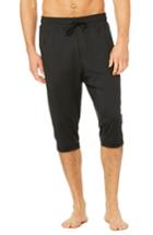 Men's Alo Balance Cropped Jogger Pants - Black