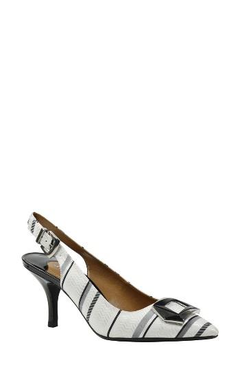 Women's J. Renee Lorret Slingback Pump Aa - White