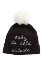 Women's Kate Spade New York Baby It's Cold Outside Pom Beanie - Black