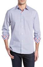 Men's Tailorbyrd Angia Print Sport Shirt, Size - Blue