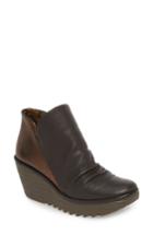 Women's Fly London 'yip' Wedge Bootie .5-8us / 38eu M - Brown