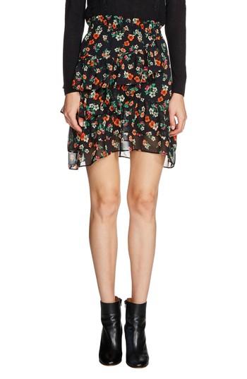 Women's Maje Floral Chiffon Tiered Skirt