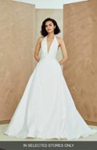 Women's Nouvelle Amsale Miranda Embellished Tulle Ballgown, Size - White