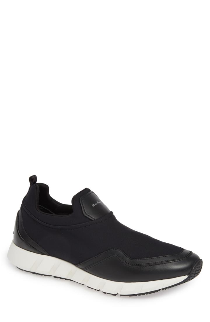 Men's Salvatore Ferragamo Columbia Slip-on Sneaker M - Black