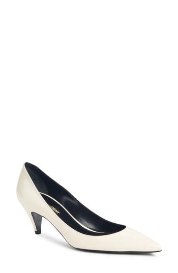 Women's Saint Laurent Pump .5us / 38.5eu - Ivory