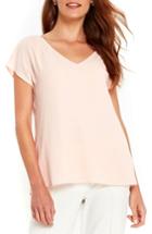 Women's Wallis Layered Split Back Top Us / 20 Uk - Coral