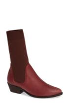 Women's Free People Merritt Western Sock Boot Us / 38eu - Burgundy