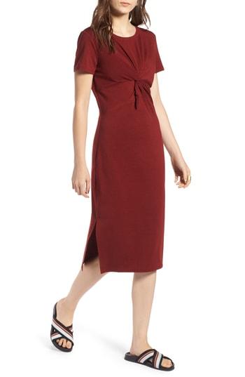Women's Treasure & Bond Twist Front Midi Dress - Red