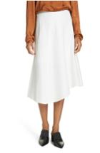 Women's Vince Asymmetric Hem Linen & Cotton Skirt - Ivory