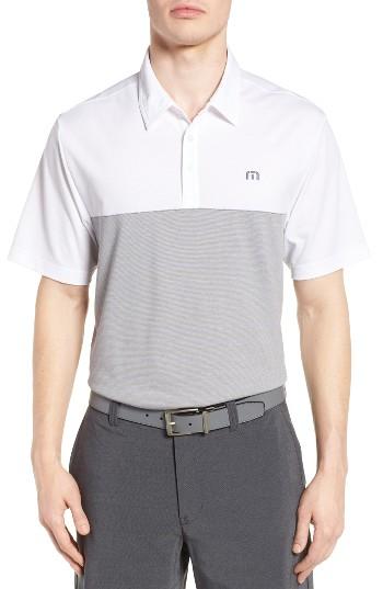 Men's Travis Mathew Sivanish Pique Polo, Size - White