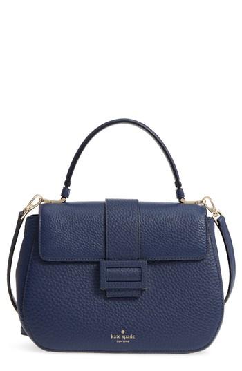 Kate Spade New York Carlyle Street - Justina Leather Satchel - Blue