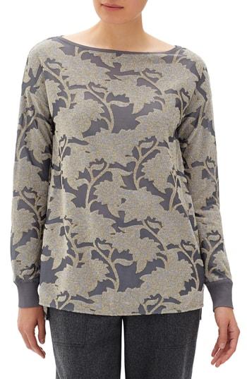 Women's Lafayette 148 New York Phoenix Metallic Top - Grey